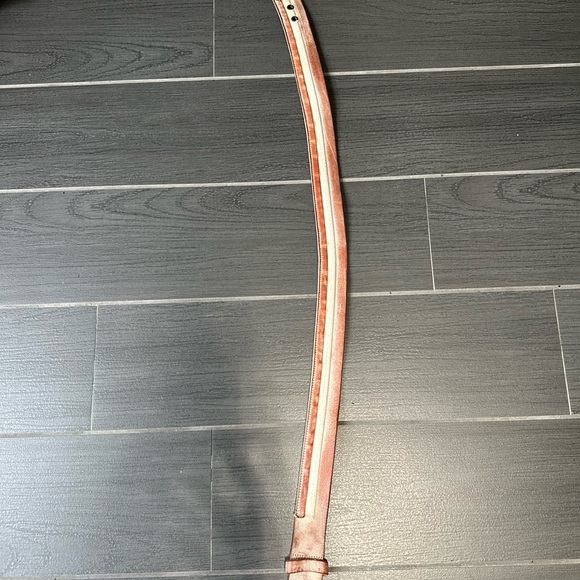 Chic brown and beige vintage Belt - Picture 1 of 6